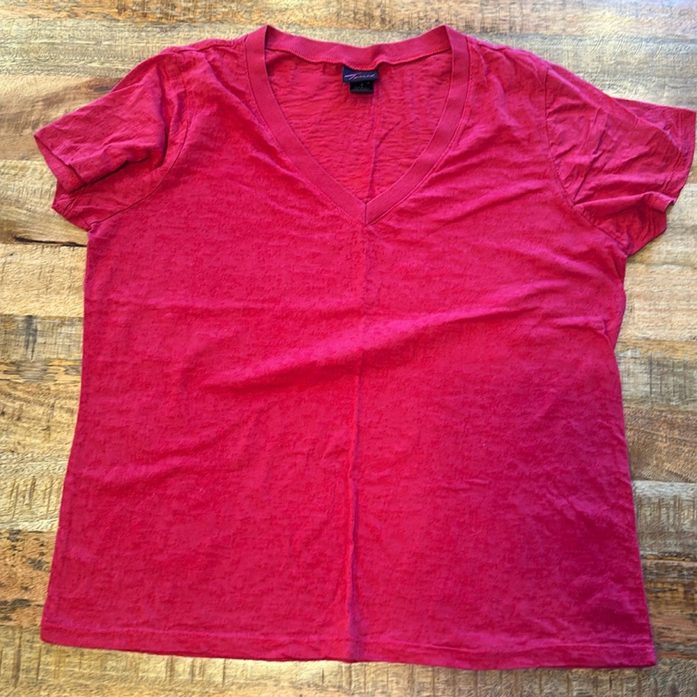 Torrid Textured V-neck Short Sleeve Tee